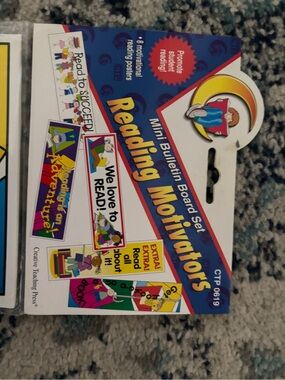Creative Teaching Reading Motivation Posters with stick kids- NEW